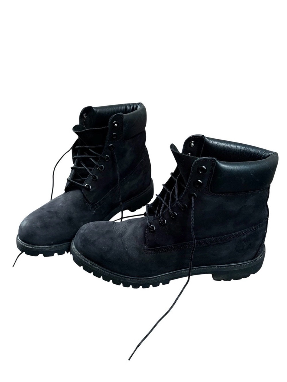 Timberland Premium Work Boot 10073 Nubuck Black Mens 11.5 Waterproof Combat